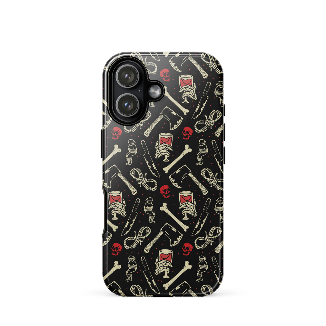 True Crime And Wine iPhone Case - Murder Apparel