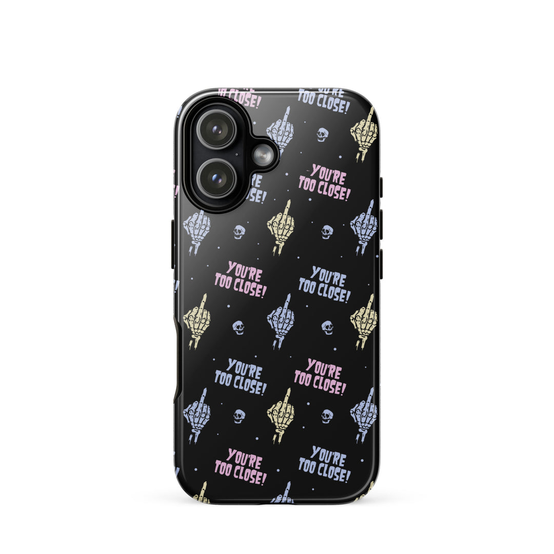 You're Too Close iPhone Case - Murder Apparel