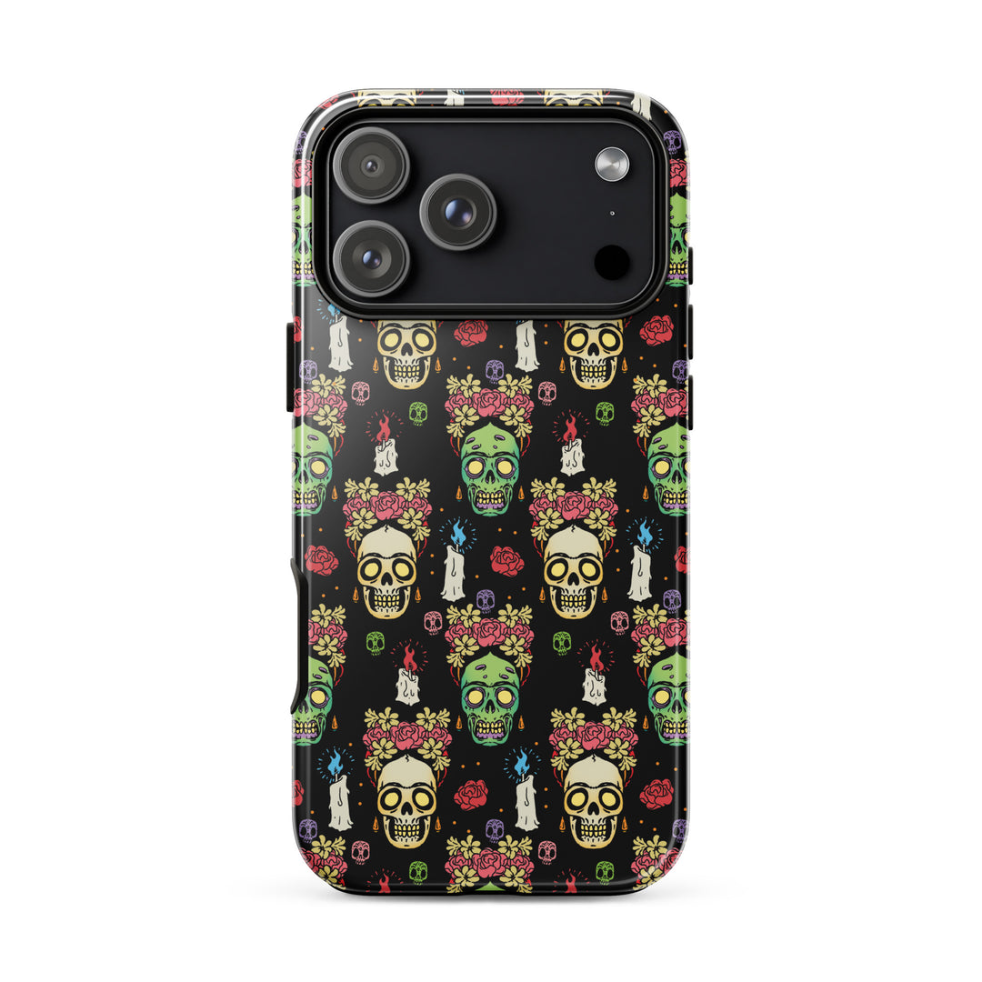 Frida Kahlo Skull iPhone Case - Murder Apparel
