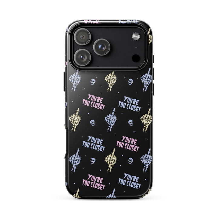You're Too Close iPhone Case - Murder Apparel