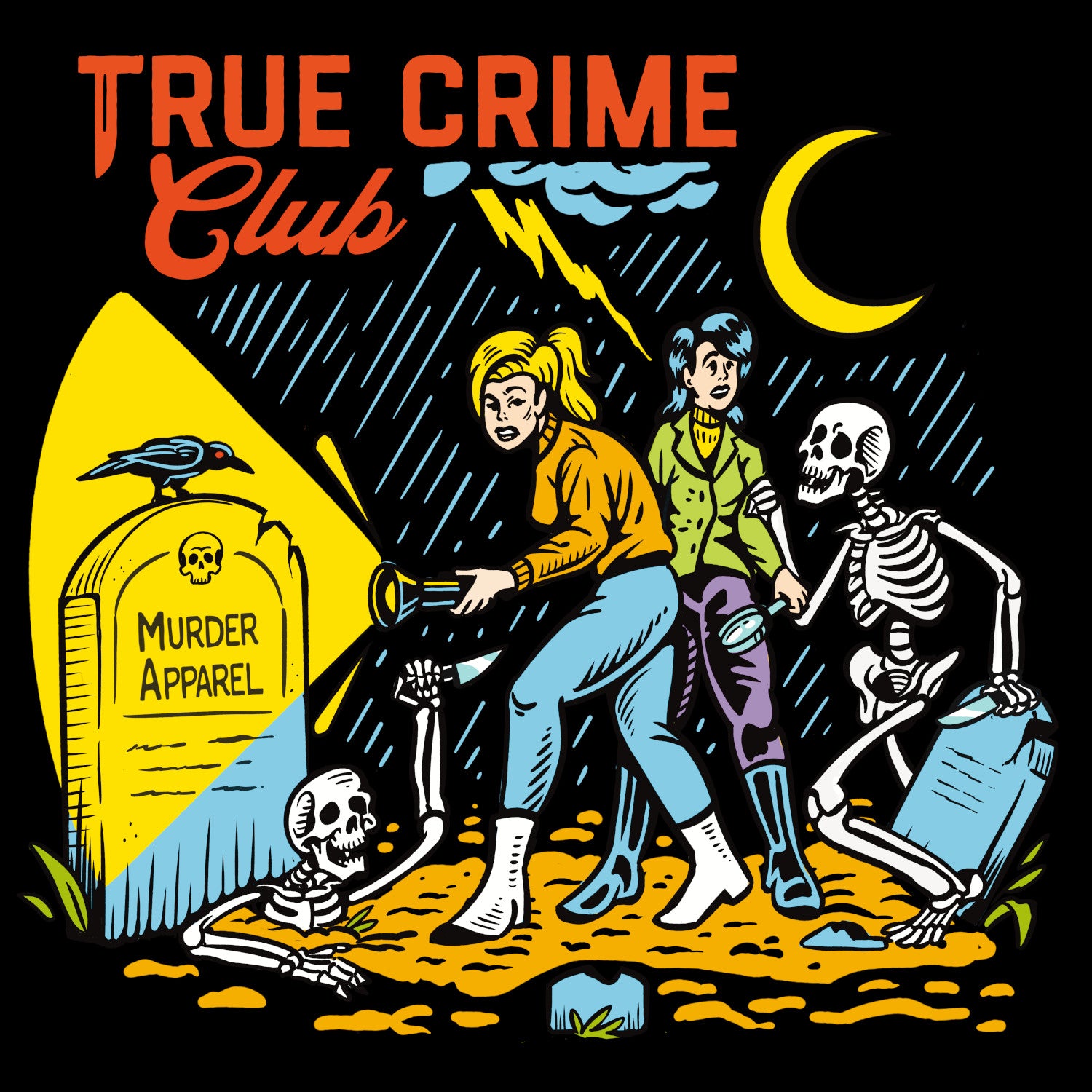 True Crime Club Retro T-shirt – Murder Apparel