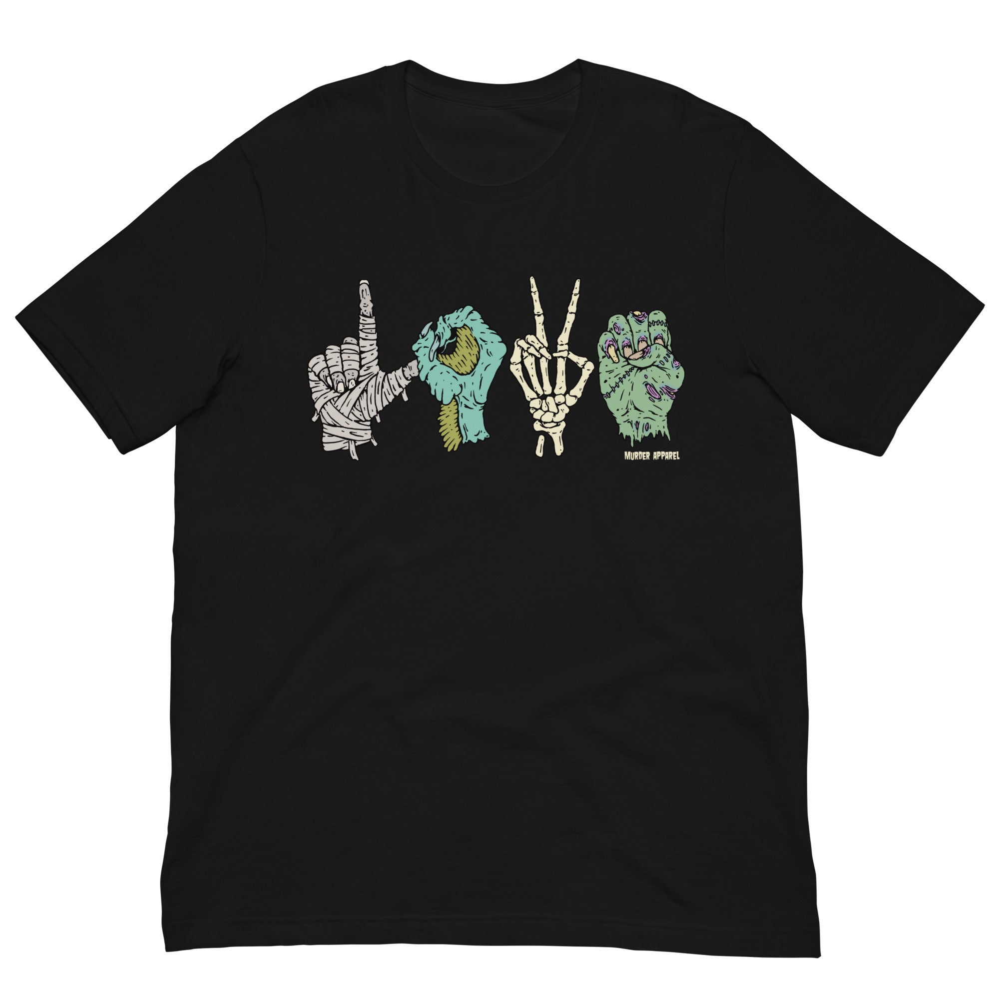 Monster Love Sign Language Halloween T-shirt – Murder Apparel