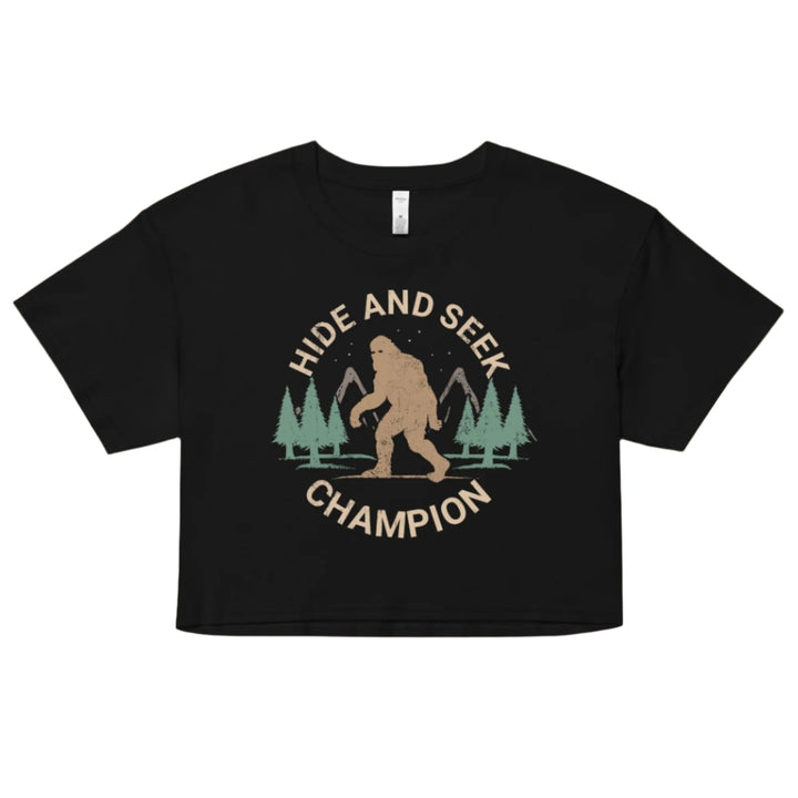 Bigfoot Hide & Seek Champion Crop Top - Murder Apparel