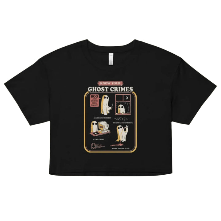 Ghost Crimes Crop Top - Murder Apparel