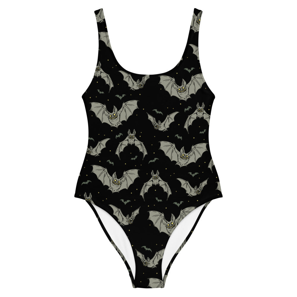 Bats One-Piece Swimsuit - Murder Apparel