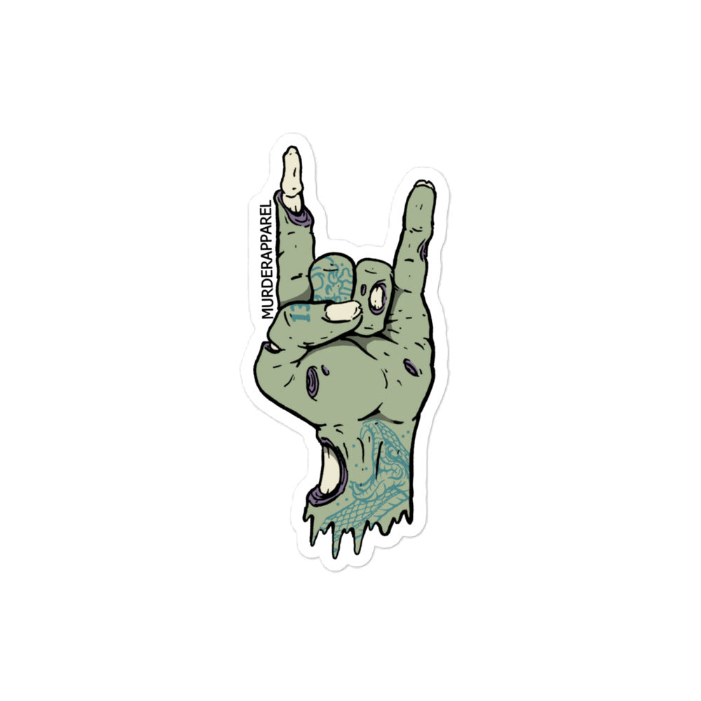 Zombie Rocker Sticker