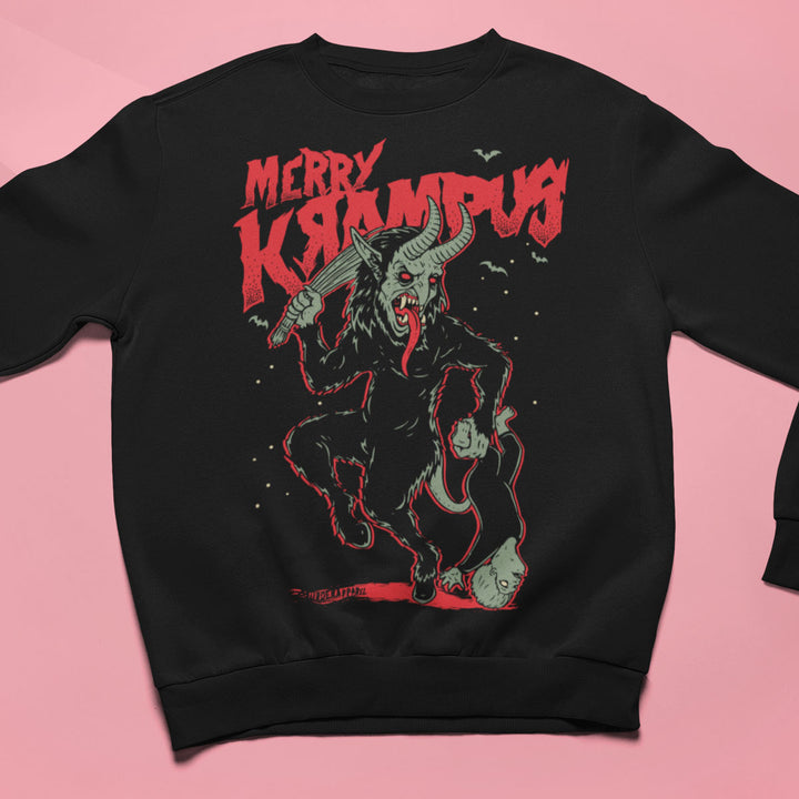 Merry Krampus Sweatshirt - Murder Apparel