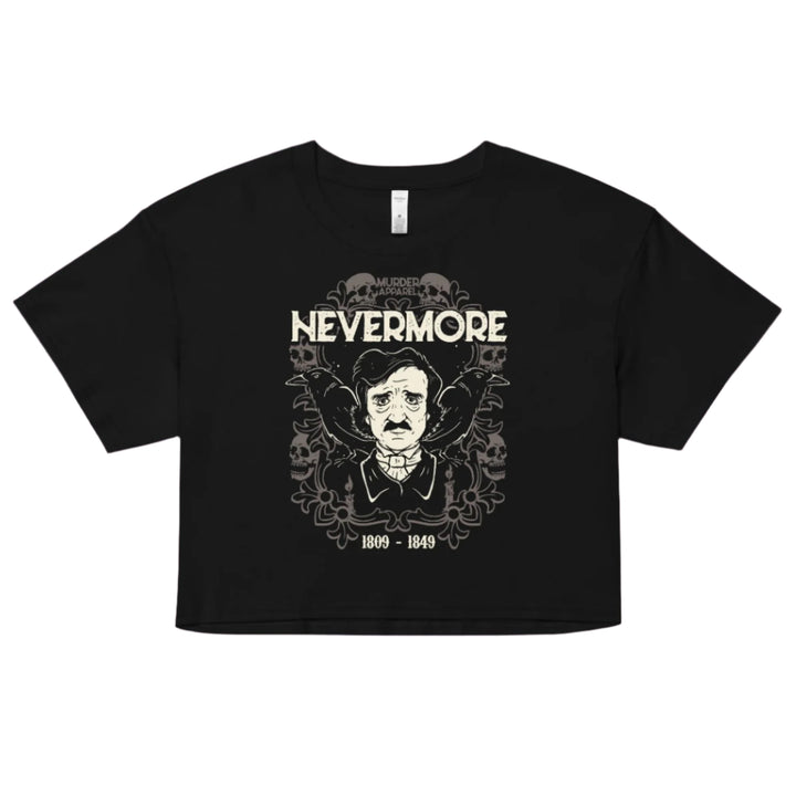 Edgar Allan Poe Nevermore Crop Top - Murder Apparel