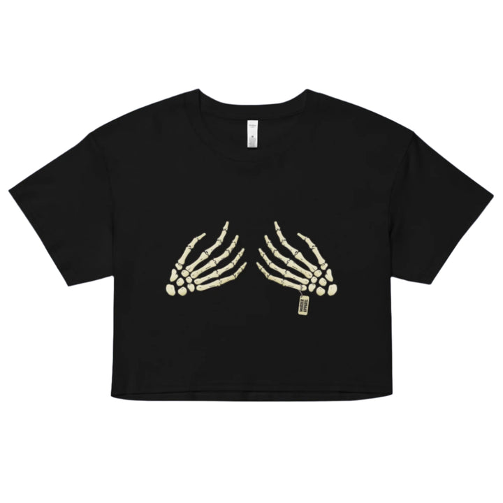 Skeleton Boobs Crop Top - Murder Apparel